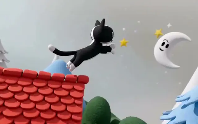 A world painted by a cat